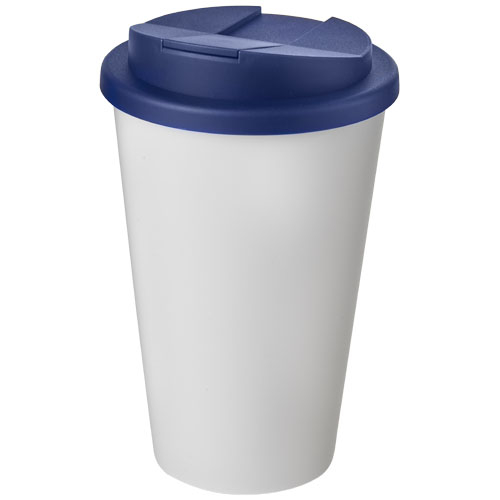 Gobelet isolant promotionnel 350ml Americano® Blanc / Bleu